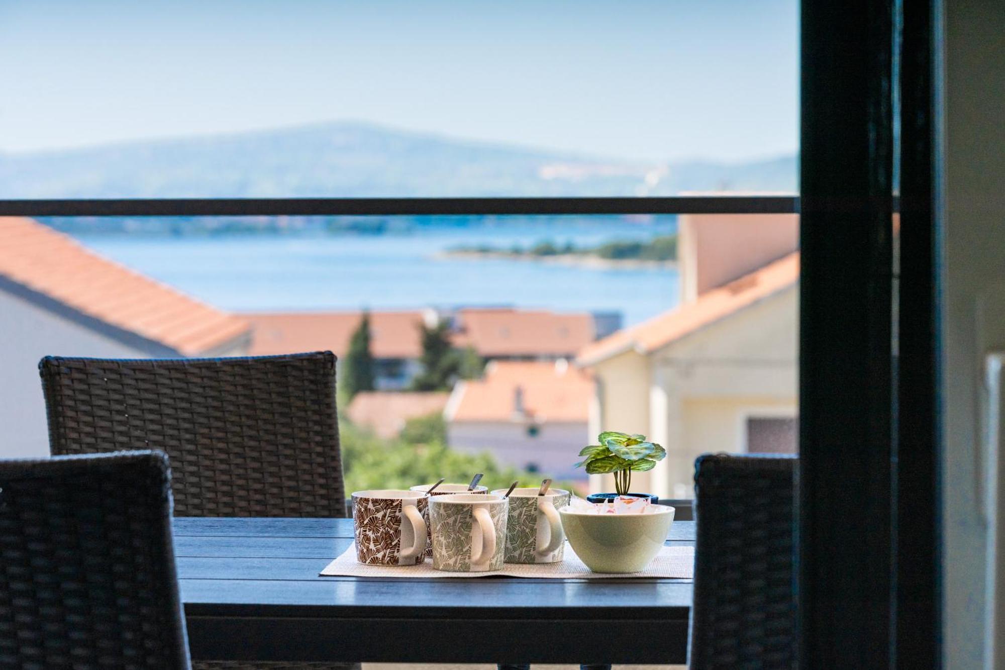 Sea Bay View Apartment - Appartement Avec Piscine Et Magnifique Vue Sur Mer Sveti Filip i Jakov Luaran gambar